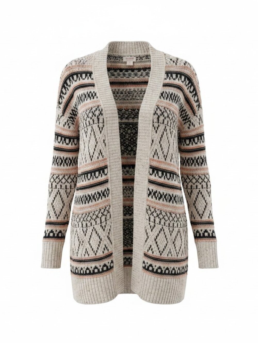 Mossimo Supply Co. Geometric Aztec Knit Cardigan - Large